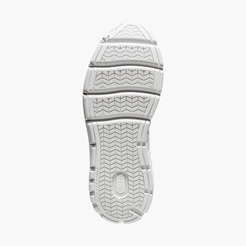 Chaussure Running Brooks Addiction Walker V-Strap 2 Blanche Blanche Homme | TKV-8762642